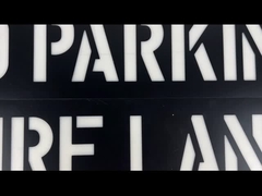 交通ポリ塩化ビニールの公共の場の黒のためのプラスチック手紙のステンシル