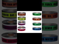 検出可能な地下警告テープ