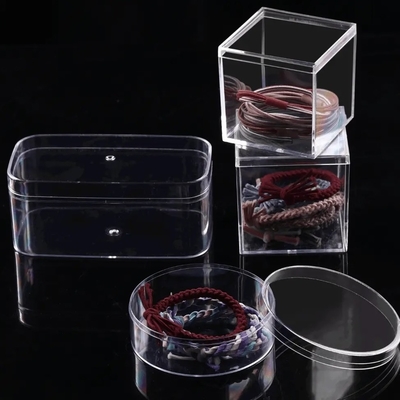 オーダーメイドサイズ 透明プラスチックボックス 蓋付き透明アクリルボックス