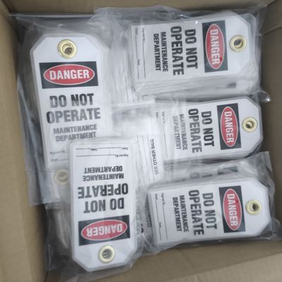 Danger Tag PVC Durable Waterproof Writable Plastic Safety Tag