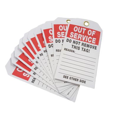 カスタム印刷ロゴ サービス停止タグ PVC 防水耐久性プラスチックタグ