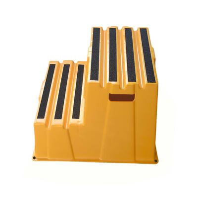 耐久性のある積み重ね可能なステップストール 500 lb 負荷容量,環境にやさしい HDPE 材料,家庭用および産業用滑り防止設計