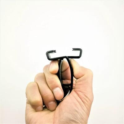 Custom Printed Logo Glove Clip with Carabiner Clip Plastic Work Glove Holder for Construction