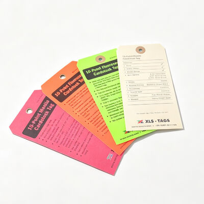 Custom Waterproof Tear Resistant Plastic Hang Tag for Industrial Safety and Lockout Applications