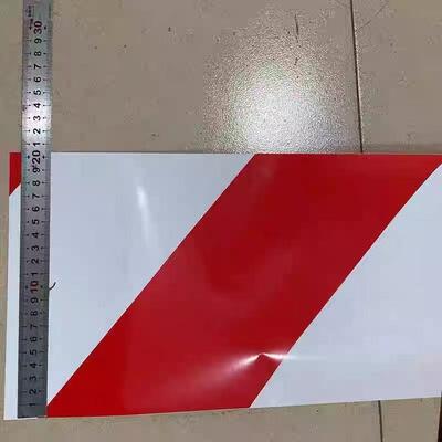 Custom Printed Logo Red and White Safety Warning Tape PE Non-Adhesive Barrier Tape for Construction Sites